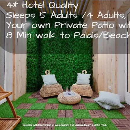 Apartment Hut * Oasis With Private Patio 10 Min To Palais & Beaches * Pet Friendly Cannes